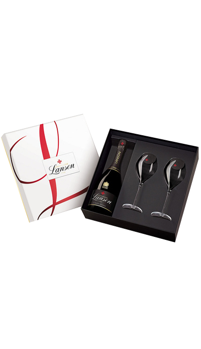 Le Black Creation Brut 75cl + 2 Flutes Set 